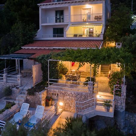 Apartments Ratac Lobrovic With Private Beach And Beautiful Sunset Slano Exterior foto